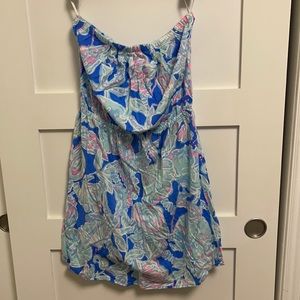 Lilly Pulitzer strapless cotton dress